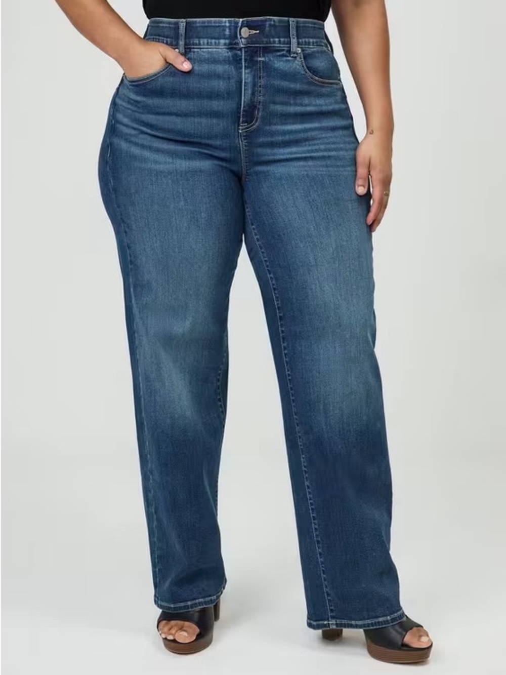 Torrid Bombshell Wide Leg Super Soft Jean 22T TALL 41730045 Jupiter